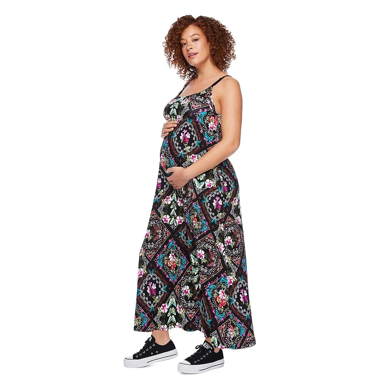 Paisley Sky Maternity Nursing Maxi Dress