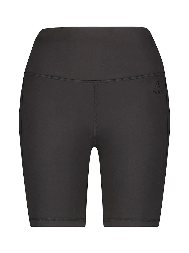 Reebok Women’s ‘Reflex’ High-Rise 7” Inseam Biker Shorts with Pockets, Sizes XS-2XL