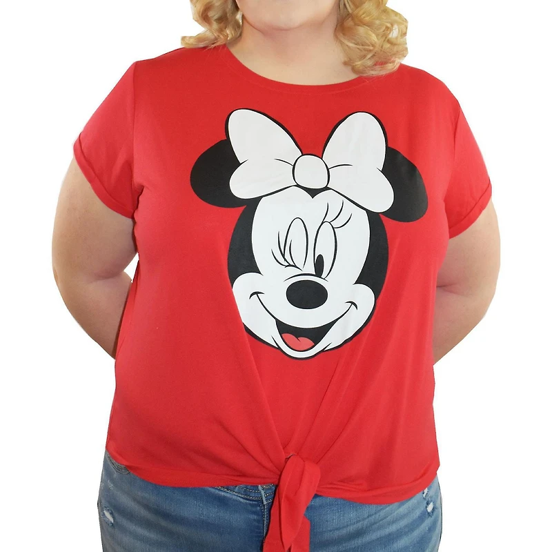 Ladies Plus Disney Glitzy Minnie T-Shirt