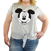 Ladies Plus Disney Good Vibes Mick T-Shirt