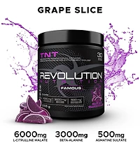 Revolution Nutrition, TNT, Poudre Pré-Workout, Citrulline Malate 2:1, Pompes et Force, Hyper Concentré, Intensité Extrême, Bêta-Alanine, Caféine, Sulfate d’Agmatine, Pour Hommes et Femmes, 255 g