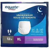 Equate Overnight Incontinence Underwear, Extra Large