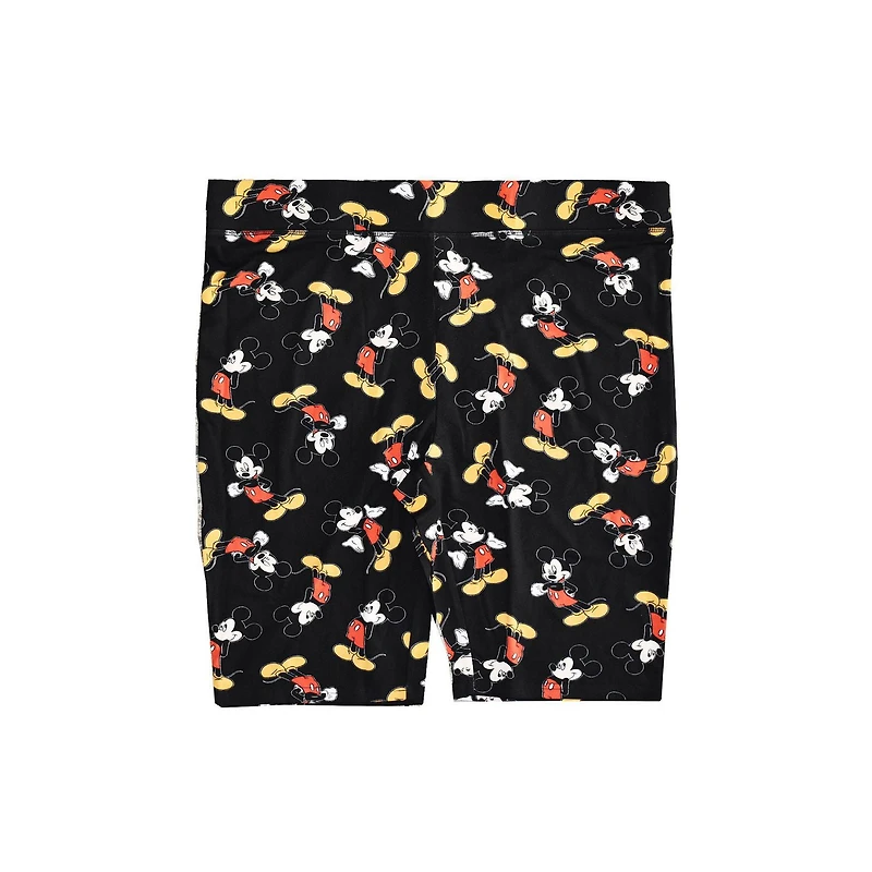 Ladies Plus Disney Mickey Stand Toss Biker Shorts