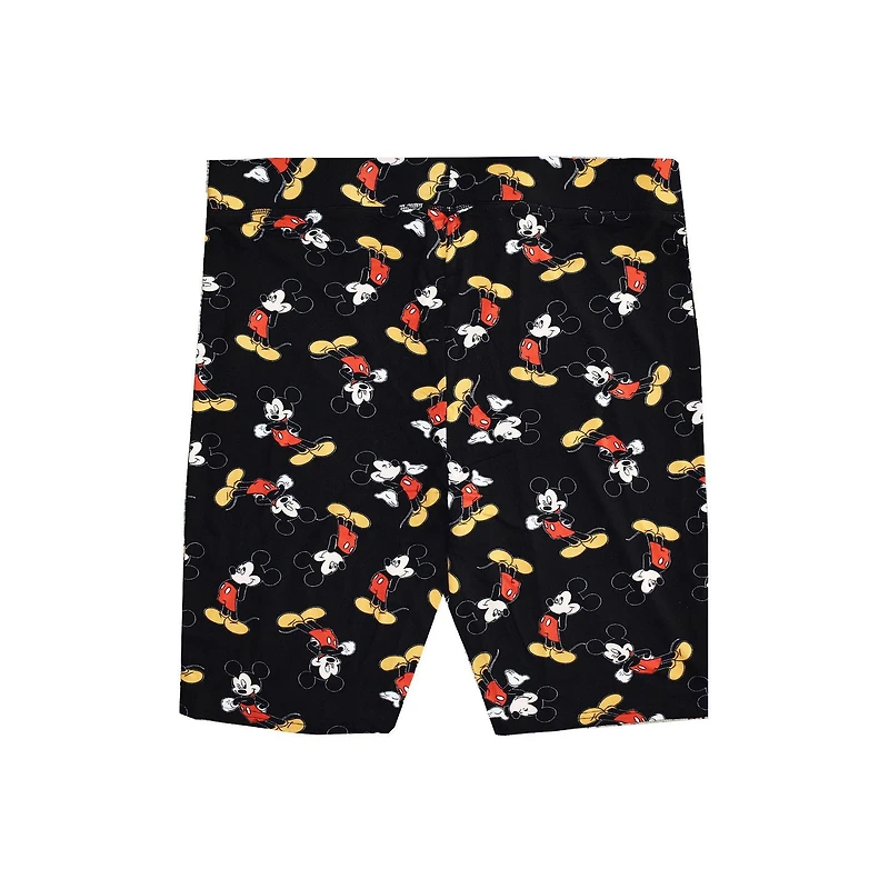 Ladies Plus Disney Mickey Stand Toss Biker Shorts