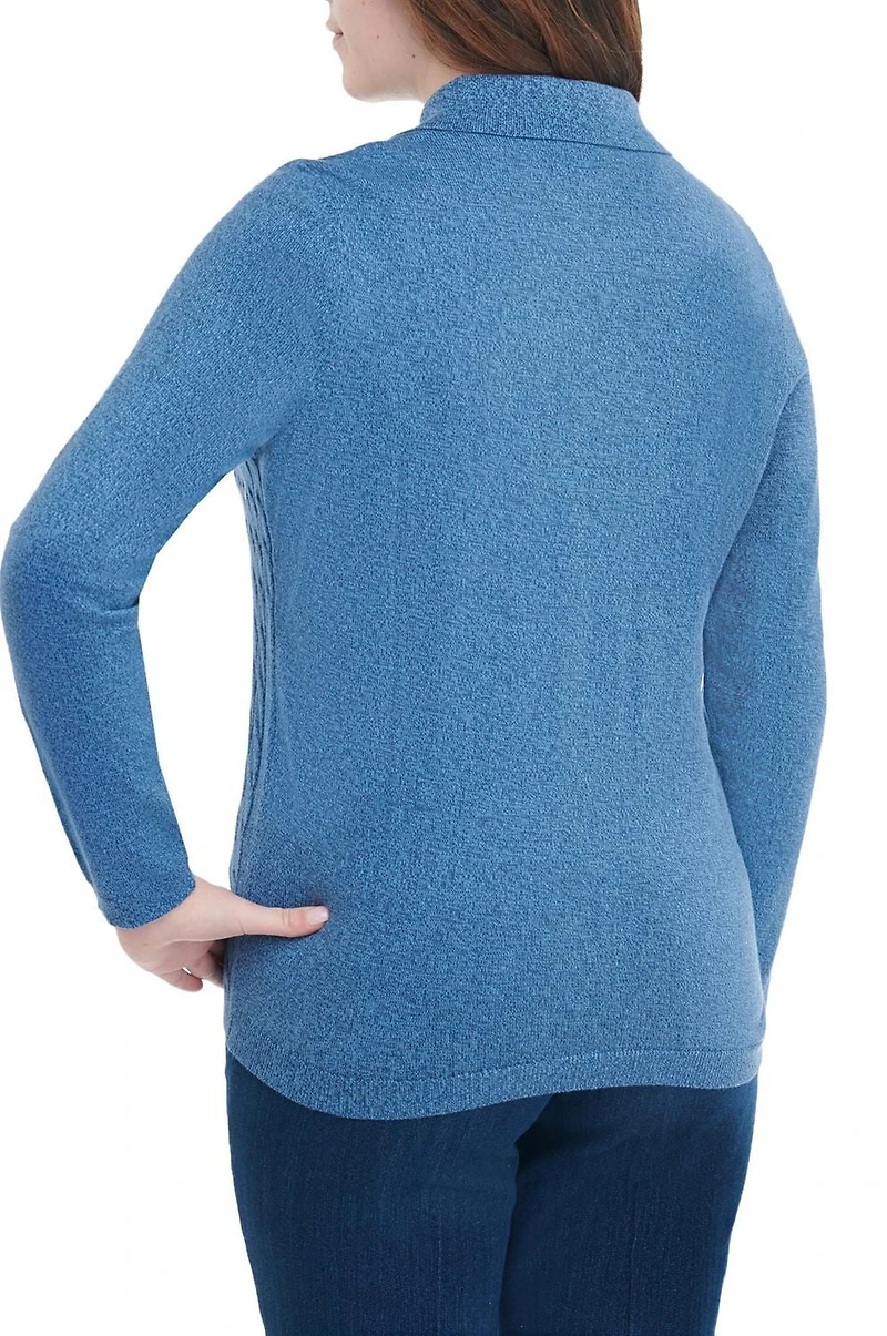 Alia Women's Long Sleeve Zip Front Cardigan