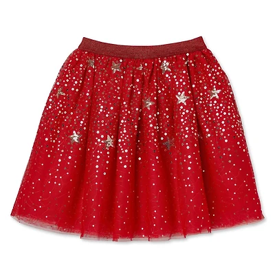 George Girls' Sequin Mesh Skirt