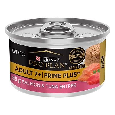 Purina Pro Plan Prime Plus Adulte 7+ Entrée de Saumon et Thon, Nourriture Humide pour Chats 85 g