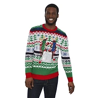George Men's Christmas Light-Up Sweater
