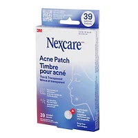 Nexcare™ Thin and Transparent Acne Patch BA-039-CA, 1x15x12mm+1x24x10mm, 30 Pack/Case
