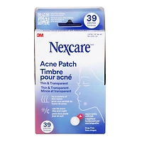 Nexcare™ Thin and Transparent Acne Patch BA-039-CA, 1x15x12mm+1x24x10mm, 30 Pack/Case