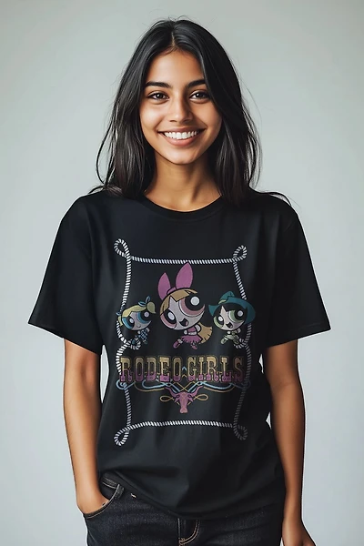 Powerpuff Girls Rodeo Girls T-Shirt, Powerpuff Girls Tshirt