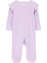 Carter's Child of Mine Sleep n Play Violet à volants pour bébé fille