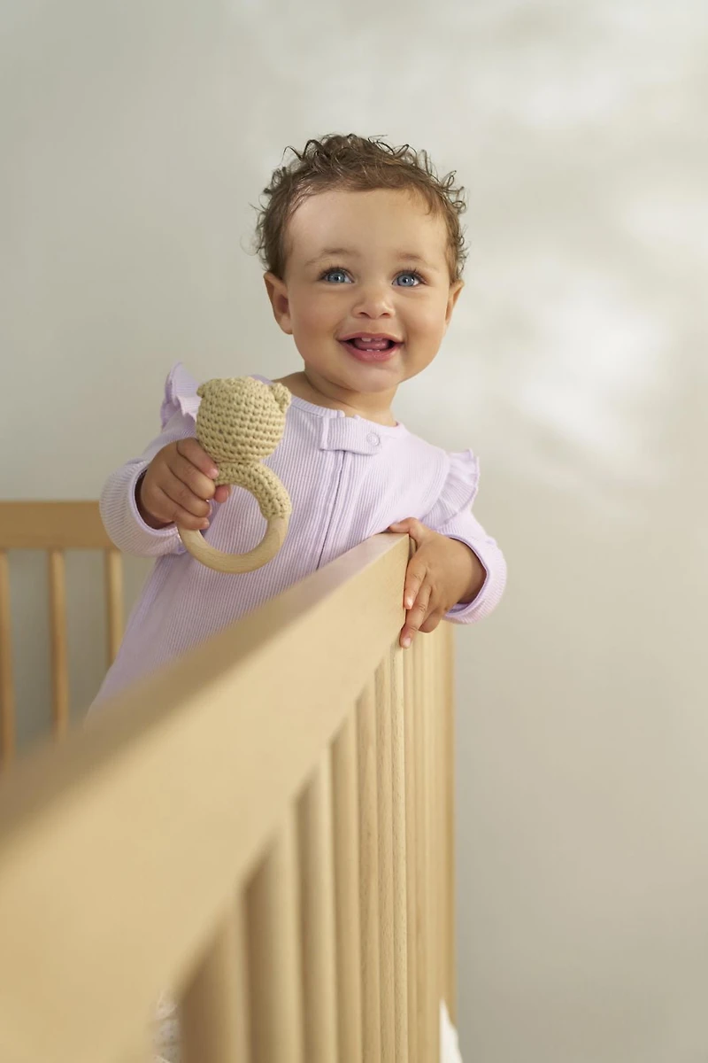 Carter's Child of Mine Sleep n Play Violet à volants pour bébé fille