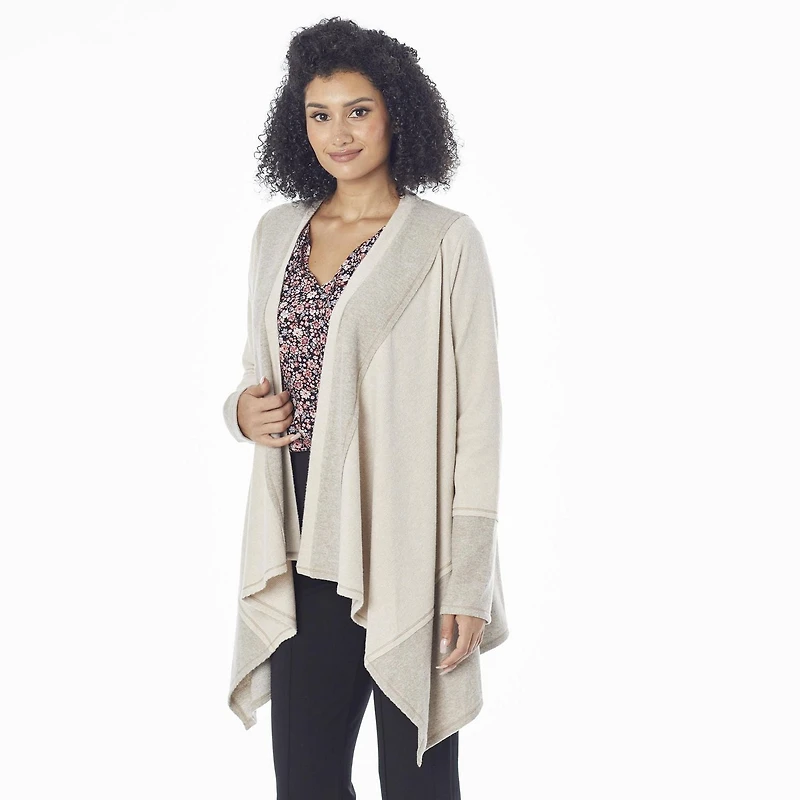 IVY Women's 2 Tone Flowy Cardigan