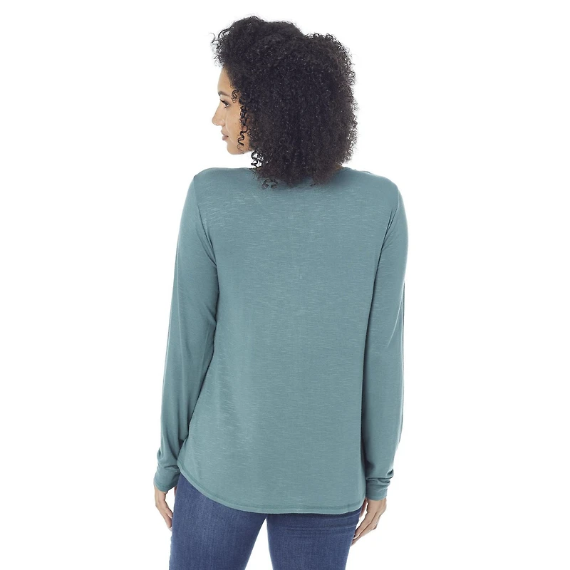 IVY Women's Long Sleeve Top w/ Lace Details