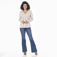 IVY Women's Long Sleeve Top w/ Lace Details