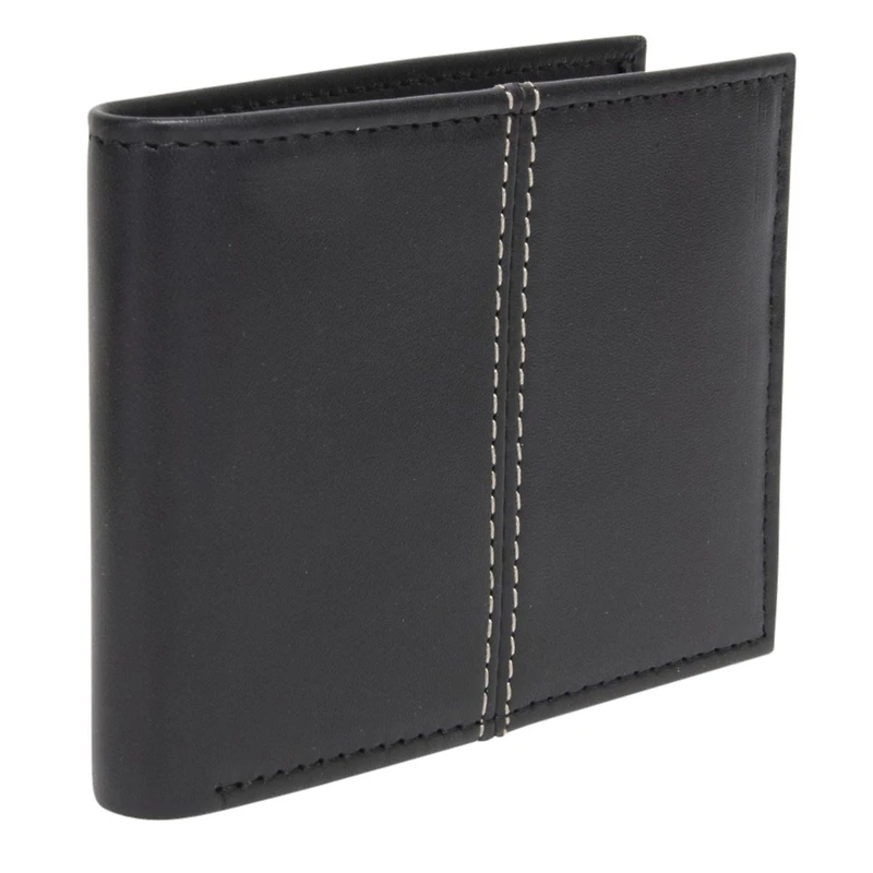 Portefeuille mince à 3 volets et à fenêtre pour cartes d’identité R70 stockage d'argent liquide