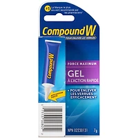 Compound W Pour Enlever Les Verrues Force Maximum Gel À L'Action Rapide 7 G Gelée