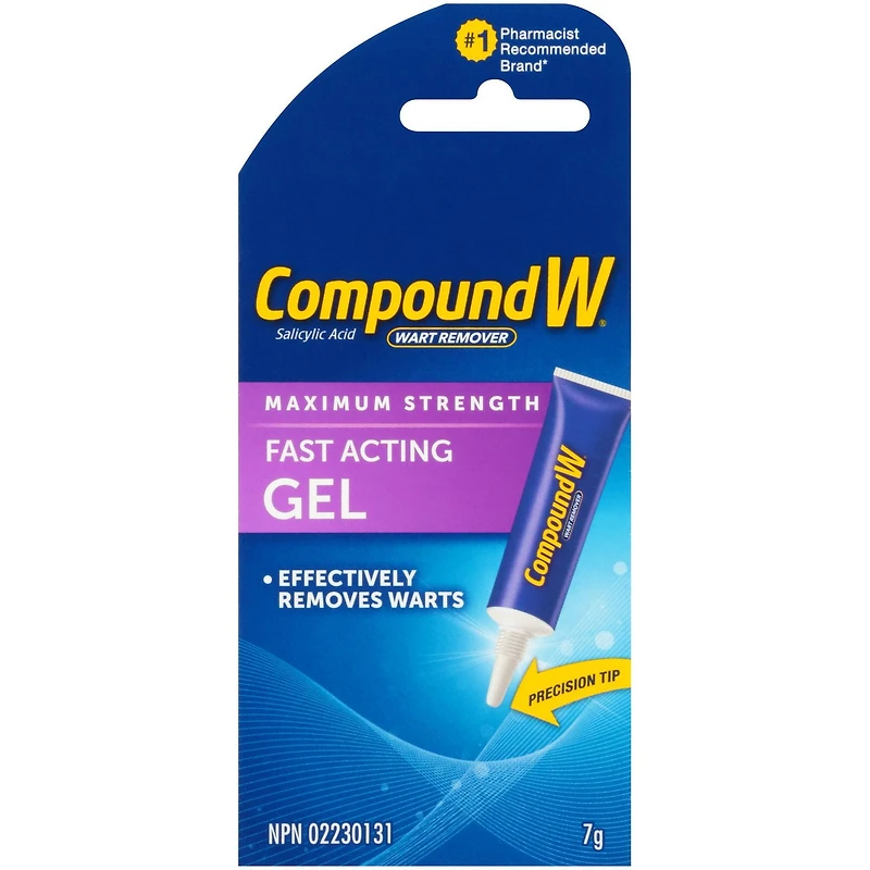 Compound W Pour Enlever Les Verrues Force Maximum Gel À L'Action Rapide 7 G Gelée