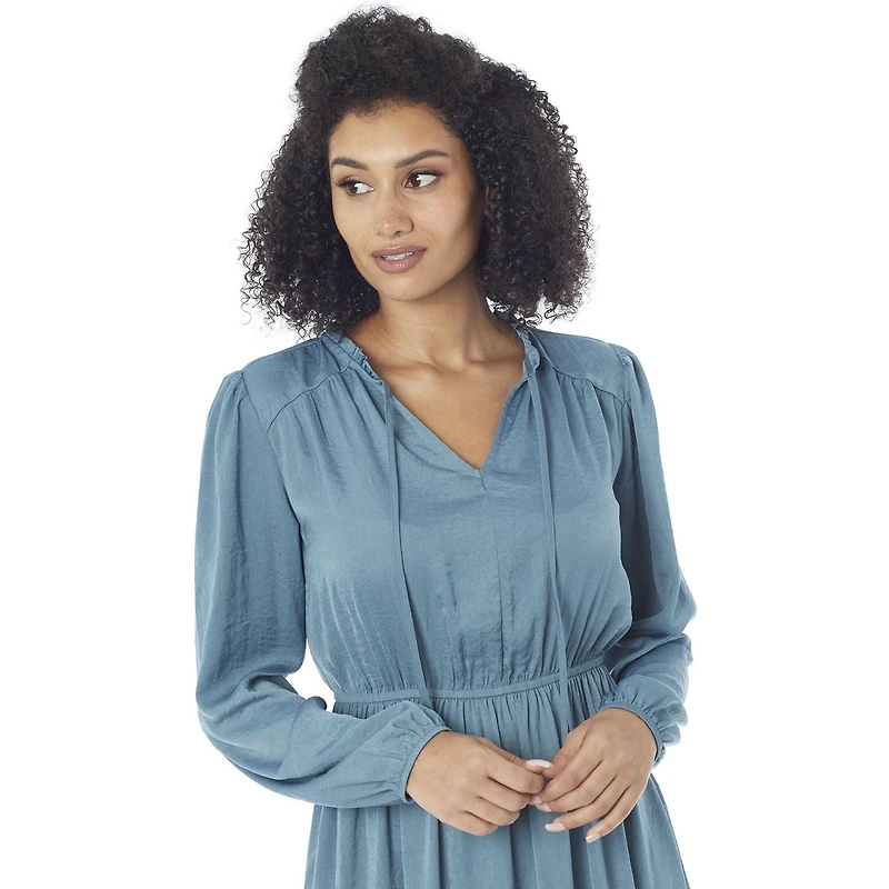 IVY Women's Satin Midi Dress