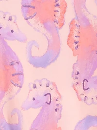 Carter's Child of Mine Baby Girls 1-piece Rashguard Swimsuit - Seahorse