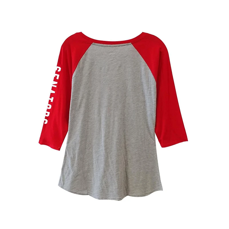 Woman's Senators Crew-Neck Grey Long Sleeve Shirt, Sizes XS-XL