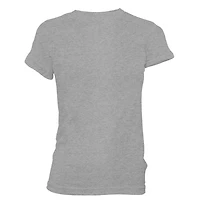 Tee shirt Femme Oilers col V gris