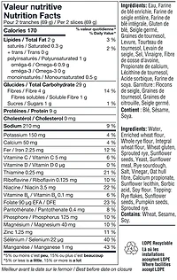 Les Grains St-Méthode Gourmet Seeds Bread, 550 g