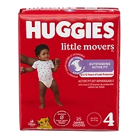 Couches pour bébés HUGGIES Little Movers, Emballage Econo, Tailles: 3-7 Tailles: 3-7 | 168-88 Unités HUG COUCH S3-7 168-88