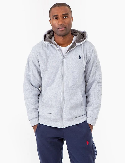 U.S. POLO ASSN. MEN'S SHERPA LINED HOODIE