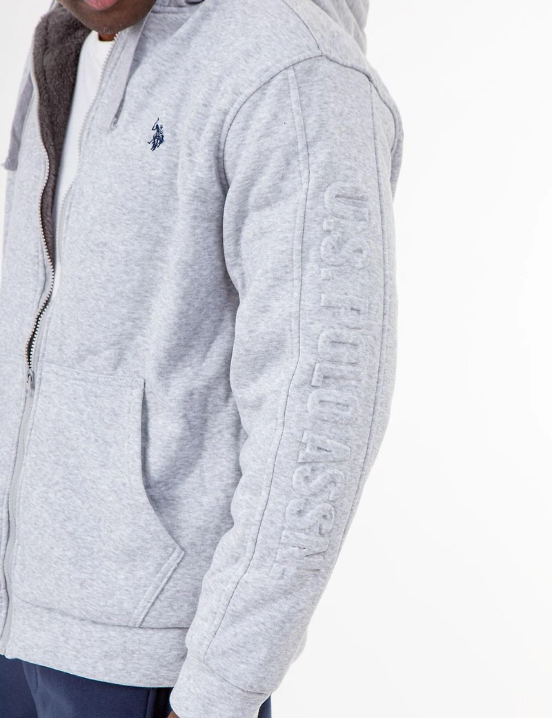 U.S. POLO ASSN. MEN'S SHERPA LINED HOODIE