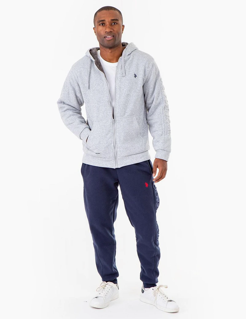 U.S. POLO ASSN. SWEAT À CAPUCHE DOUBLÉ SHERPA