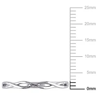 Asteria 10 K White Gold Infinity Wedding Band