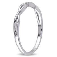 Asteria 10 K White Gold Infinity Wedding Band