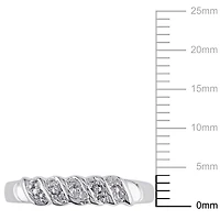 Miabella Sterling Silver Braided Design Band