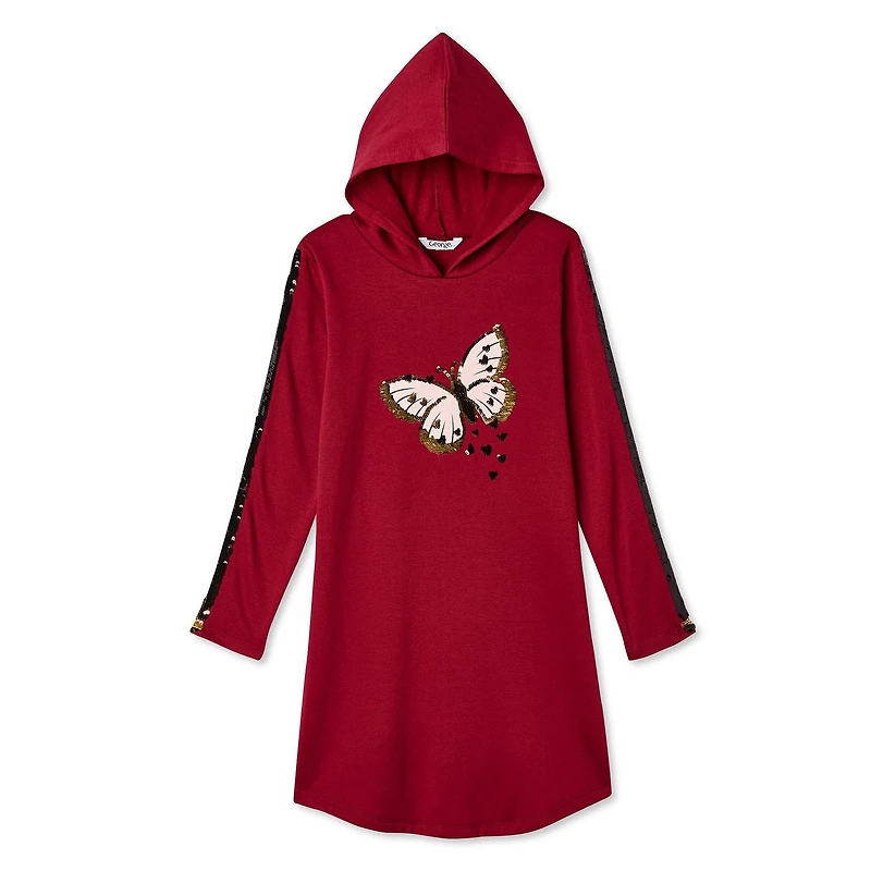 George Girls' Brushed Fleece Hoodie Dress