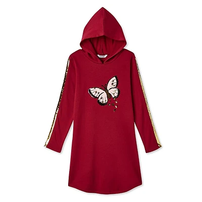 George Girls' Brushed Fleece Hoodie Dress