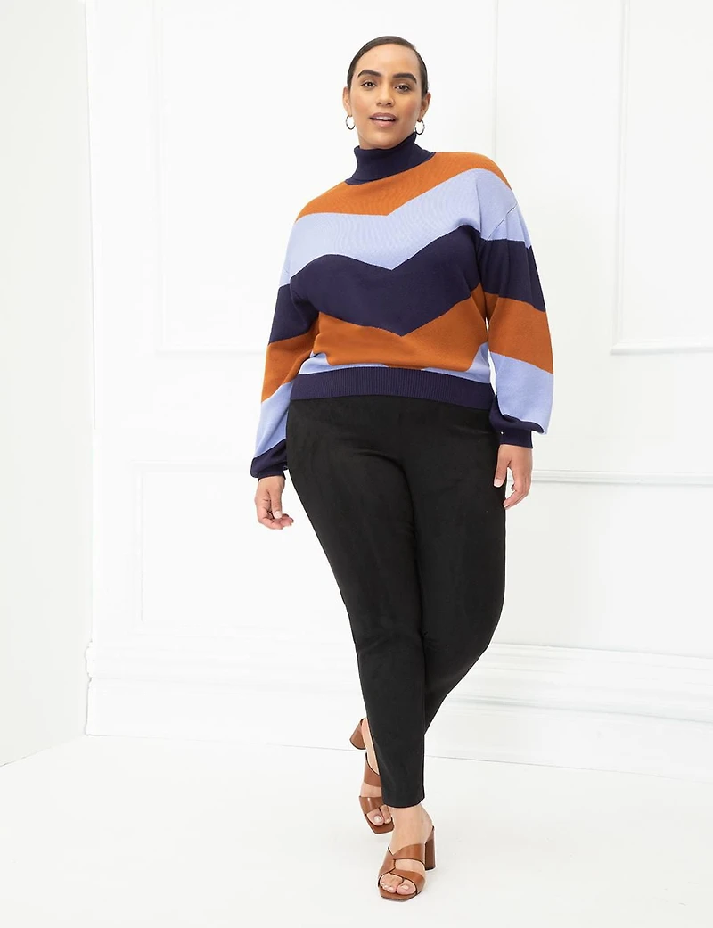 ELOQUII Elements Faux Suede Legging