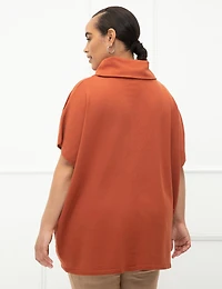 ELOQUII Elements Sweater Tunic With Turtle Neck