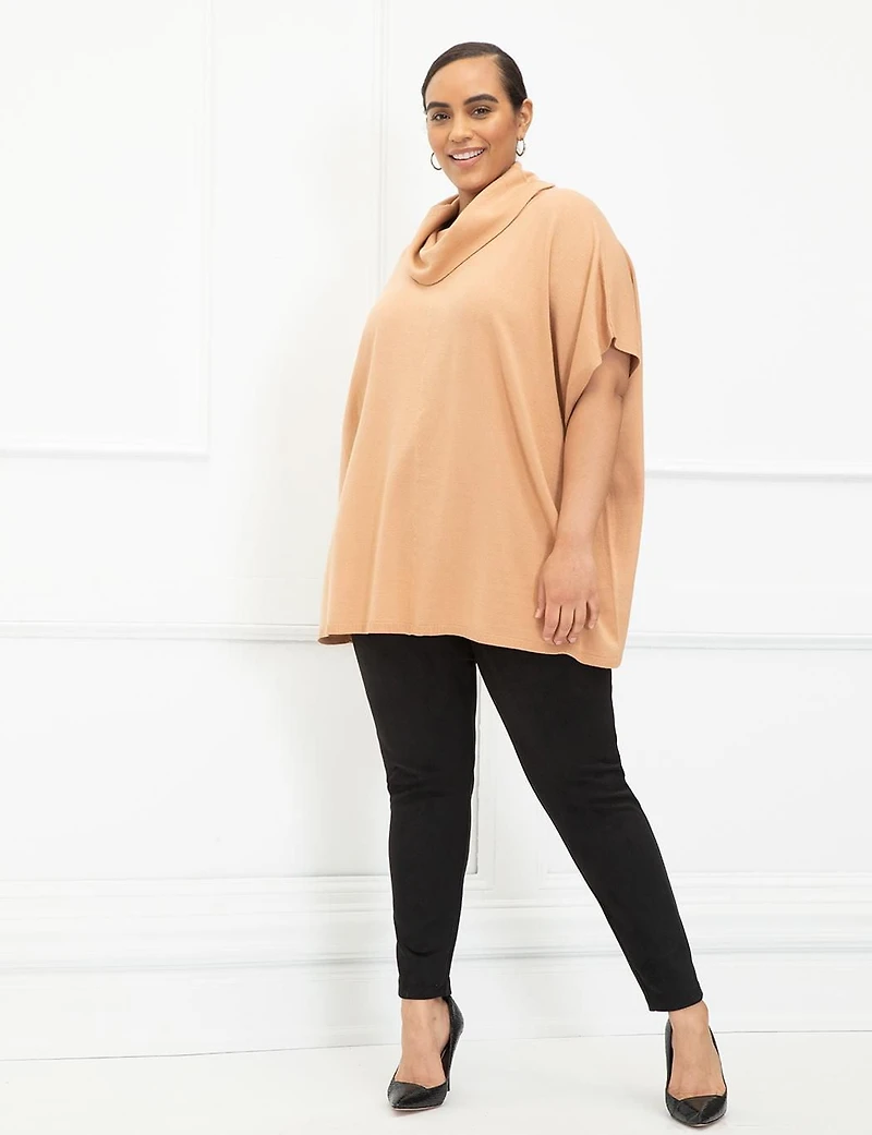 ELOQUII Elements Sweater Tunic With Turtle Neck