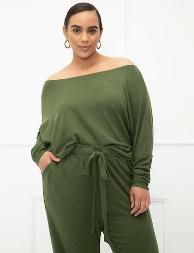 ELOQUII Elements Off the Shoulder Tee