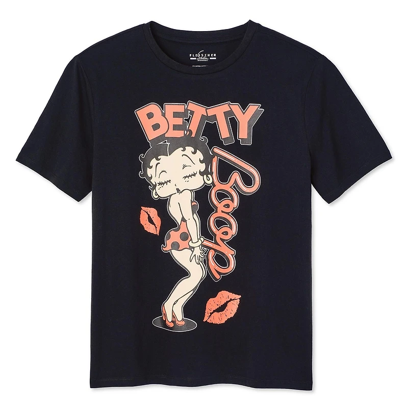 Betty Boop Women's Short Sleeve Tee, Sizes XS-XL