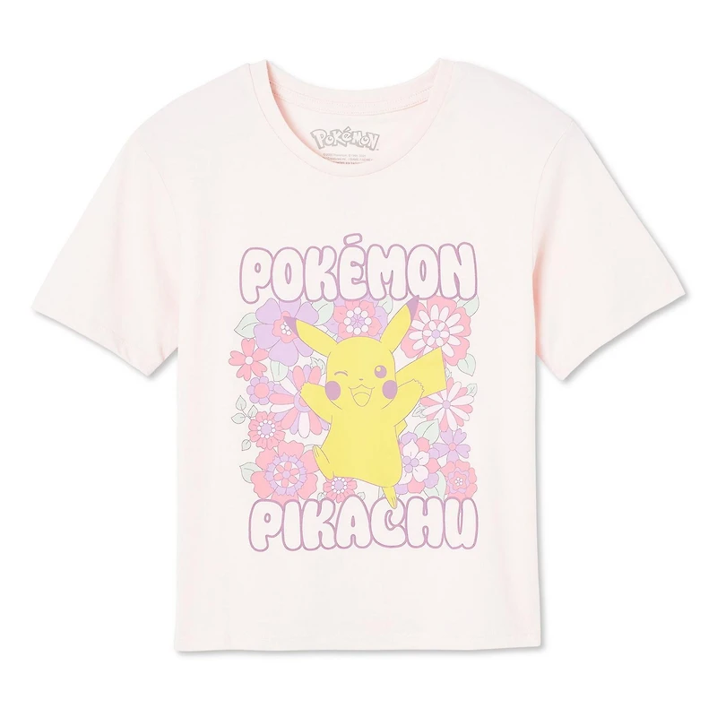 T-shirt Pikachu Pokémon pour filles
