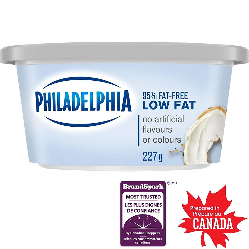 Fromage à la crème Philadelphia faible en gras 227g