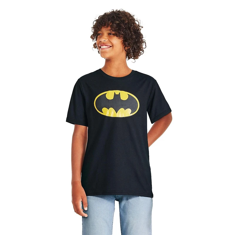 T-shirt avec imprimé Batman pour garçons Tailles TP–TG