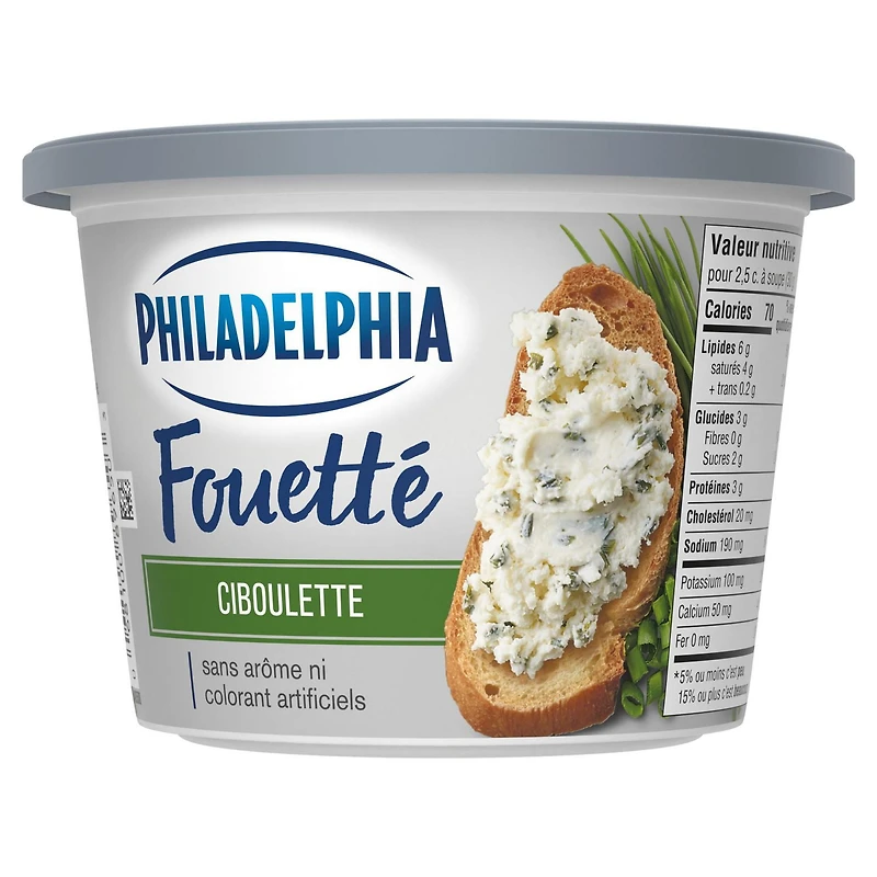 Fromage à la crème Philadelphia Fouetté Ciboulette 227g