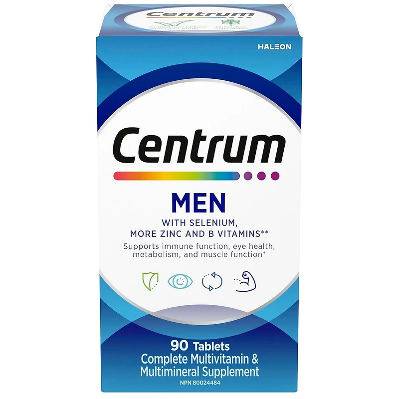 Centrum Men Multivitamin and Multimineral Supplement Tablets, 90 count