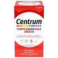 Supplément complet de vitamines et de minéraux multiples Forte Essentiels de Centrum pour adultes