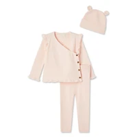 Ensemble 3 pièces avec haut en coton ouaté Btween pour bébés filles