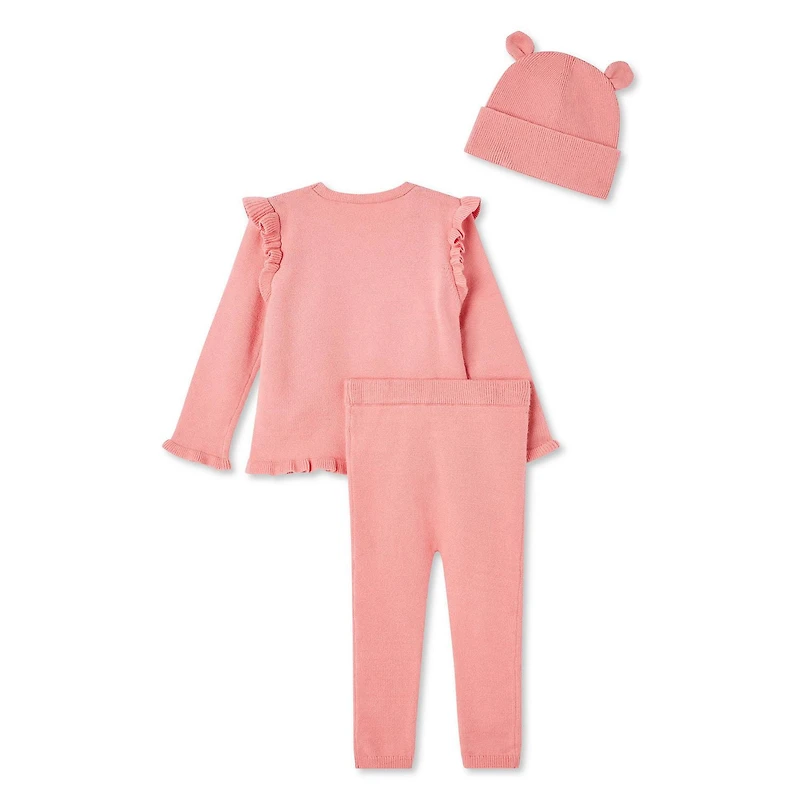 Btween Baby Girls' Sweater 3-Piece Set